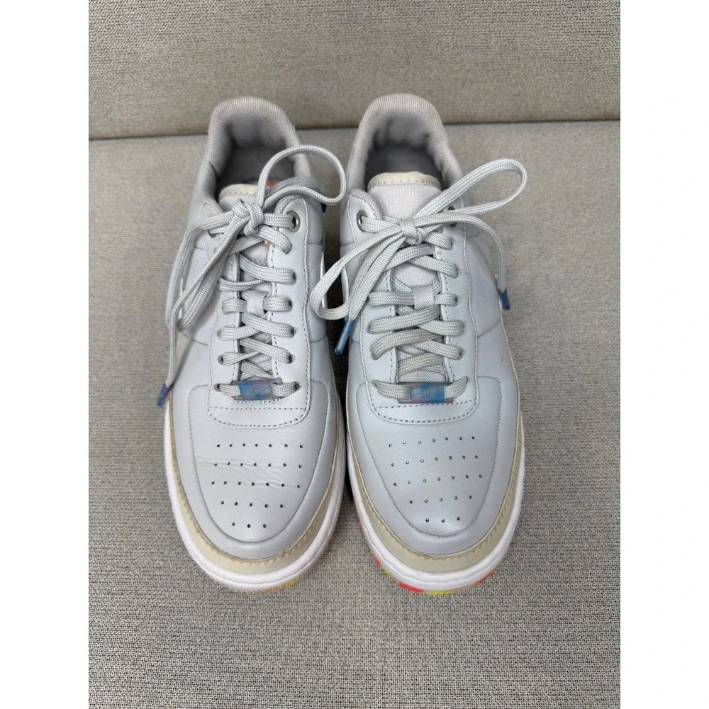 Nike Air Force 1 Jester XX Light Bone Ghost Aqua AV2461-001‎ Womens 8.5 Sneaker
